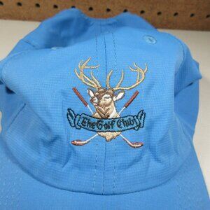 Imperial mens solid blue The Golf Club buck deer hunting strapback golf hat OS
